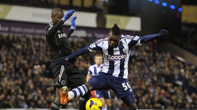 Thievy Bifouma tung khoac ao West Brom
